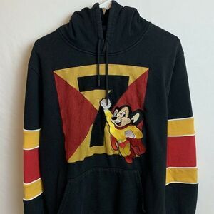 FTW Black Mighty Mouse Cartoon Hoodie Size Medium